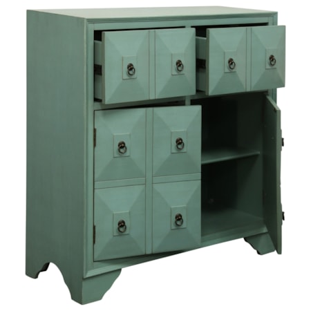 2 Drawer 2 Door Chest