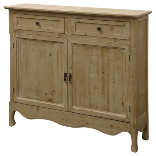 Wood Cabinet with Rub-Through Finish