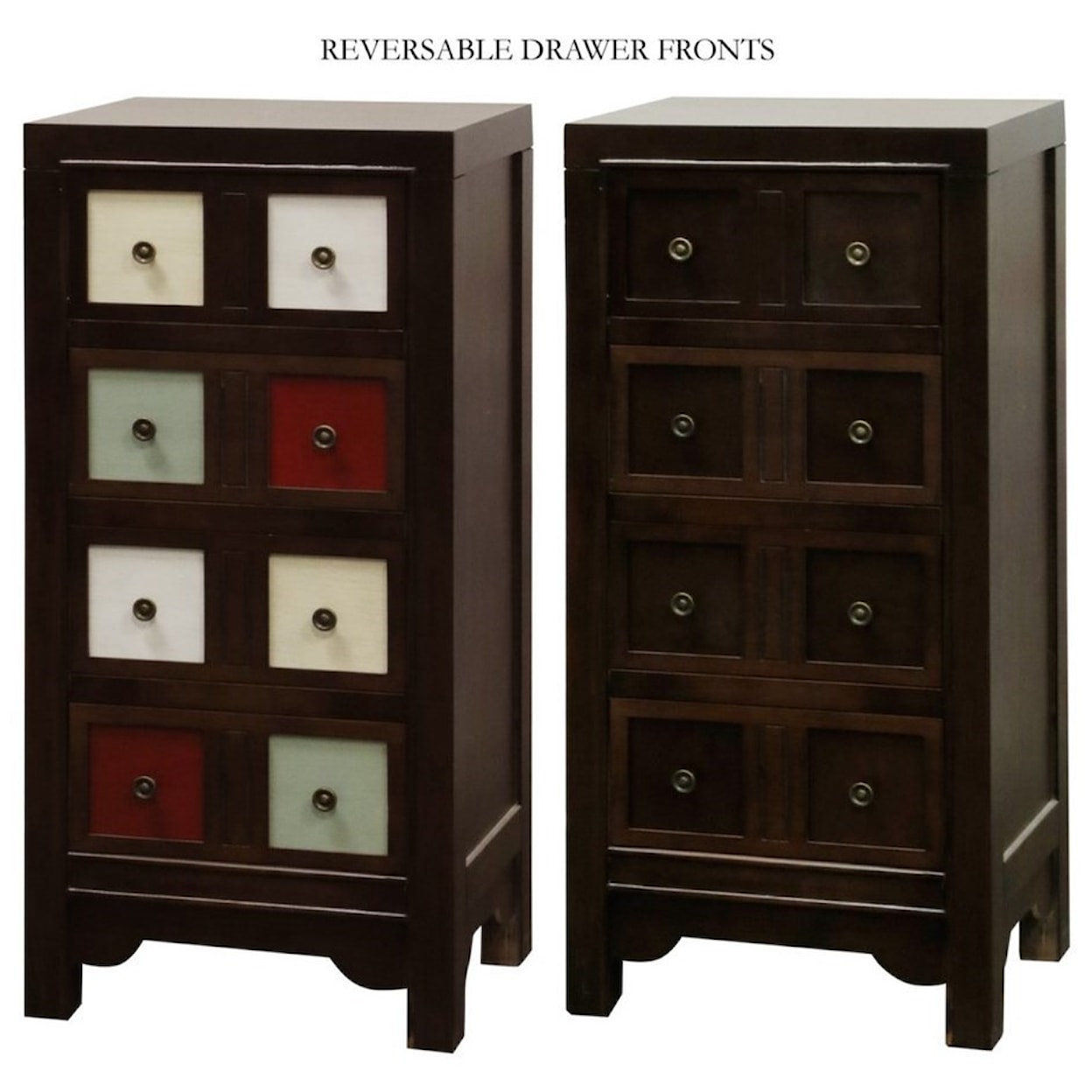 StyleCraft Occasional Cabinets Accent Chest with Reversible Drawer Fronts