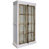 Tucker Farmhouse Style Curio Cabinet