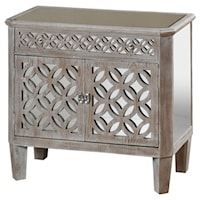 Mirrored Filigree Chest with 2 Doors