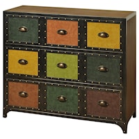 Three Drawer Chest with Colorful Drawers