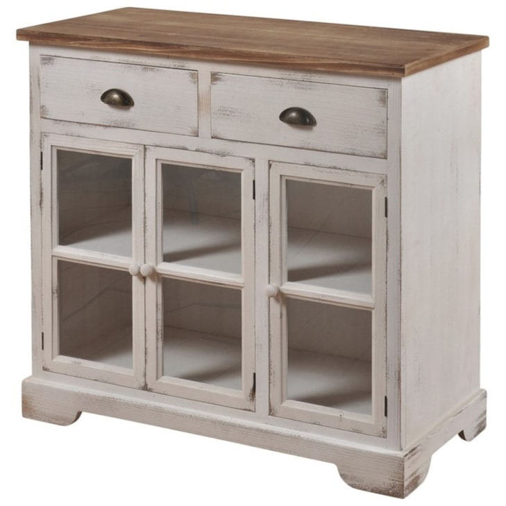 StyleCraft Occasional Cabinets Shabby Chic 3 Door 2 Drawer Cabinet