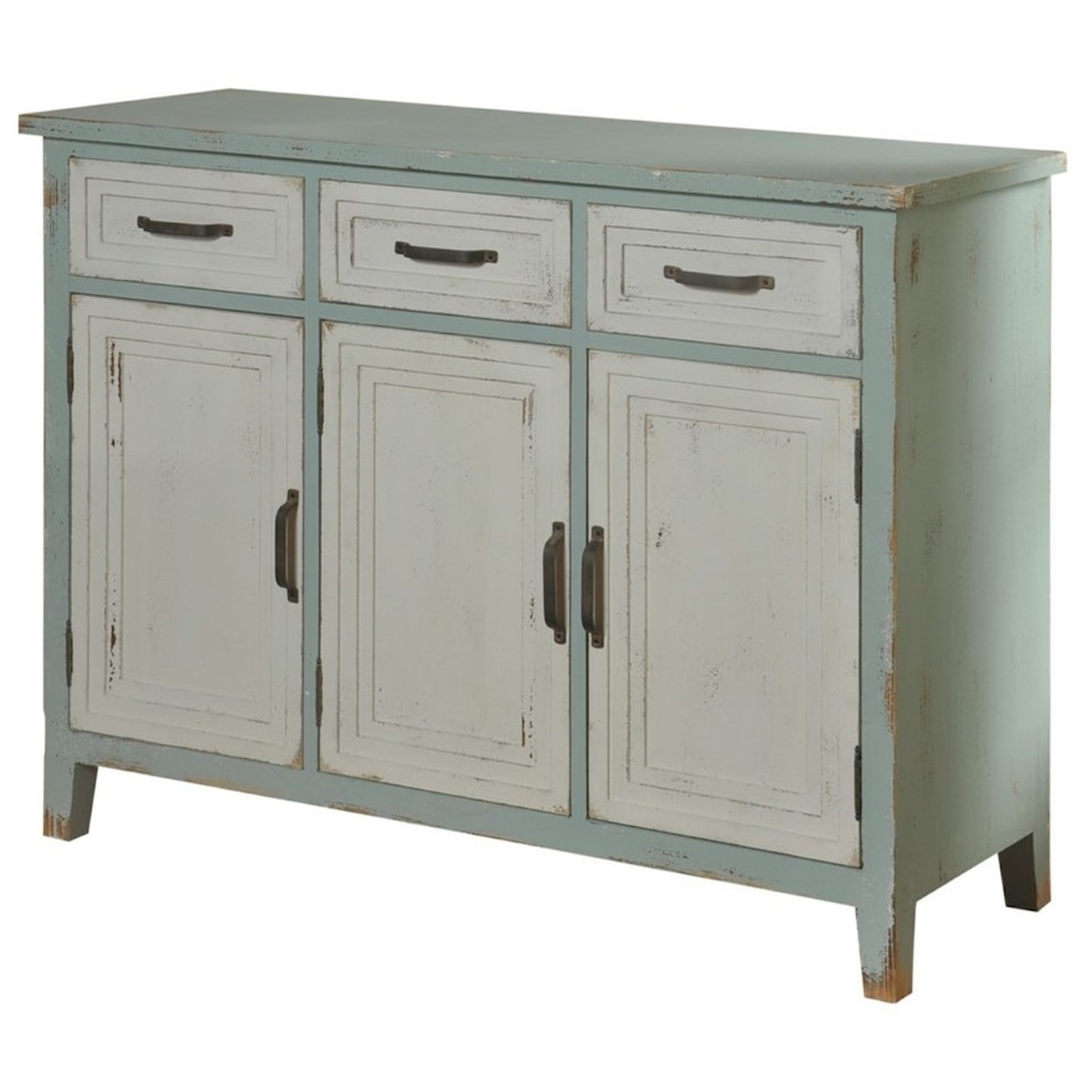 StyleCraft Occasional Cabinets 3 Drawer 3 Door Credenza