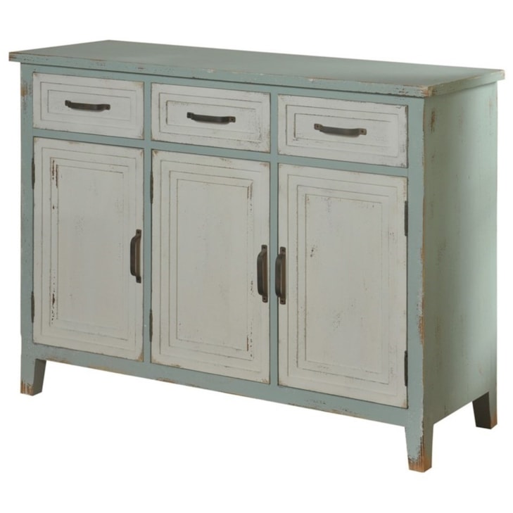 StyleCraft Occasional Cabinets 3 Drawer 3 Door Credenza