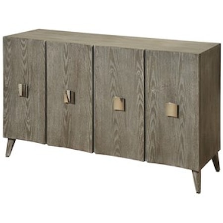 Curved 4 Door Credenza