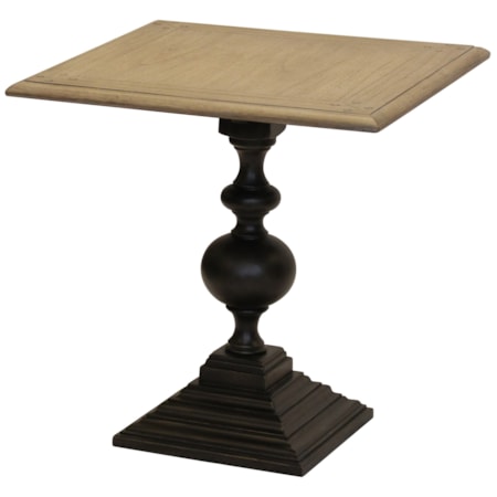 Square Pedestal Accent Table