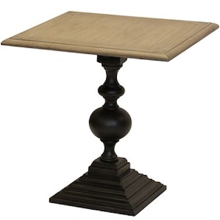 Square Pedestal Accent Table