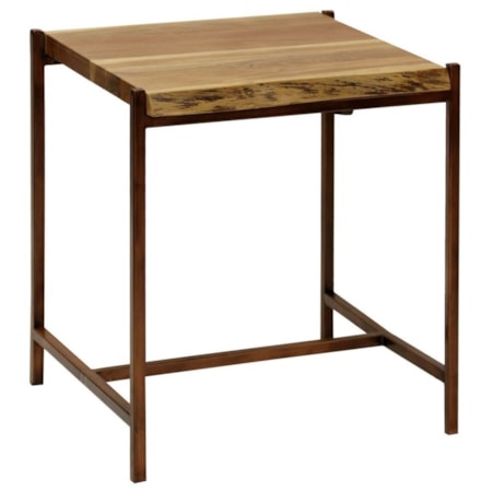 Live Edge Accent Wood Table