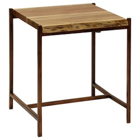 Live Edge Accent Wood Table
