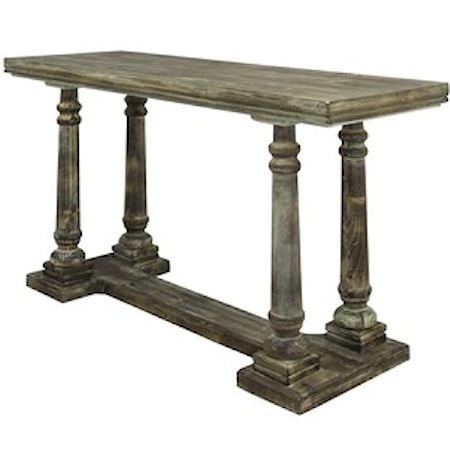 Classic Console Table Of Driftwood