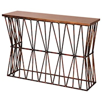 Bronze and Copper Console Table