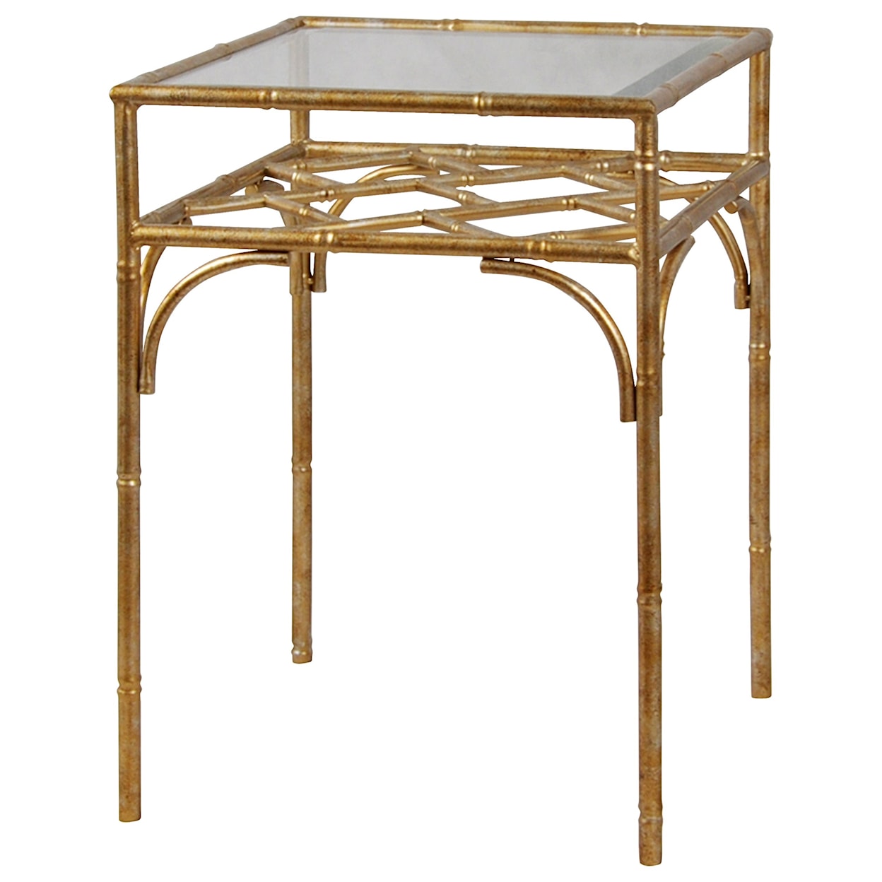 StyleCraft Occasional Tables Brass Metal Accent Table