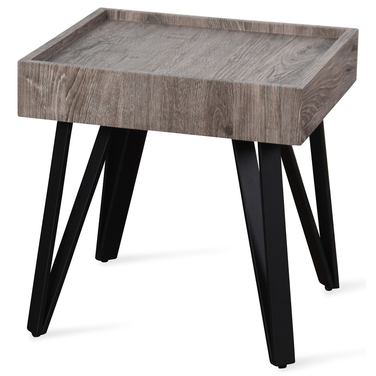 StyleCraft Occasional Tables Grey Weathered Wooden Side Table