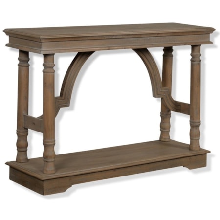 Weathered Wood Trestle Table