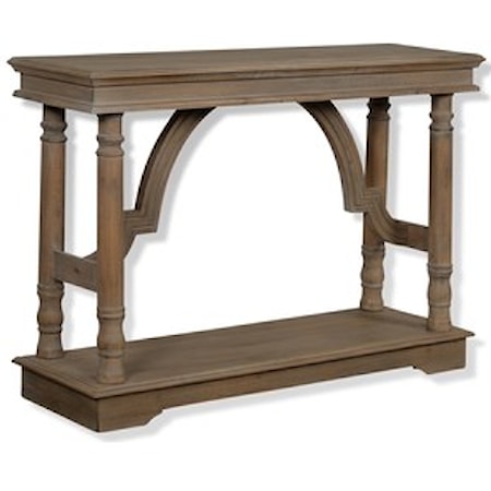 Weathered Wood Trestle Table