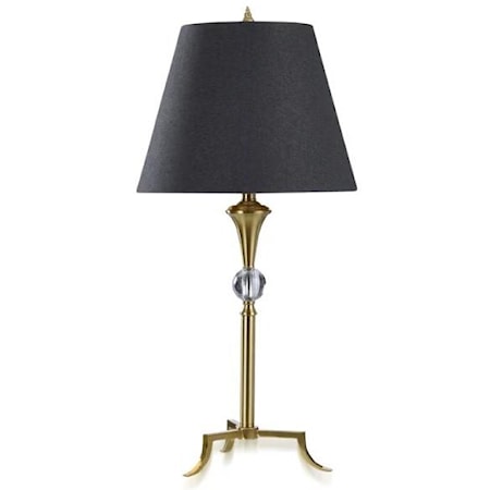 Polished Brass Metal Table Lamp