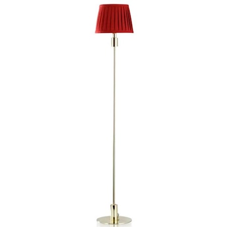 Polished Gold Metal Floor Lamp