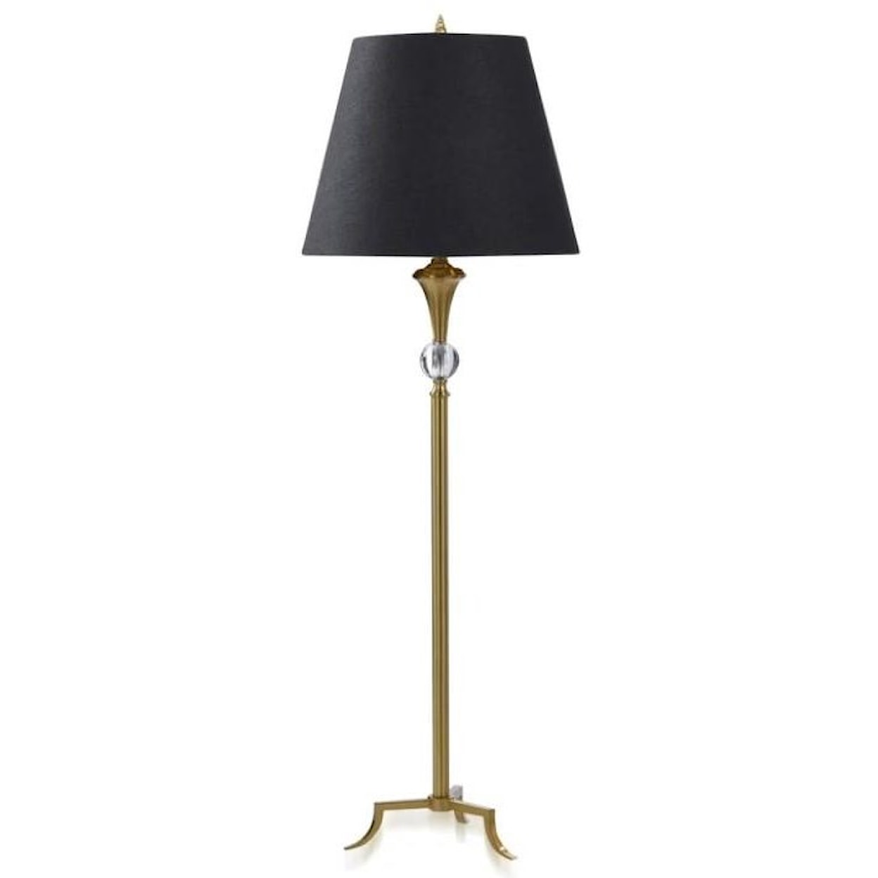 StyleCraft Lamps Polished Brass Metal Table Lamp