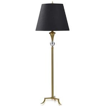 Polished Brass Metal Table Lamp