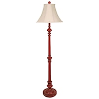 Nantucket Red Floor Lamp