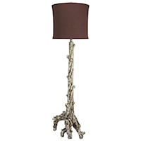 Floor Lamp with Tree Base