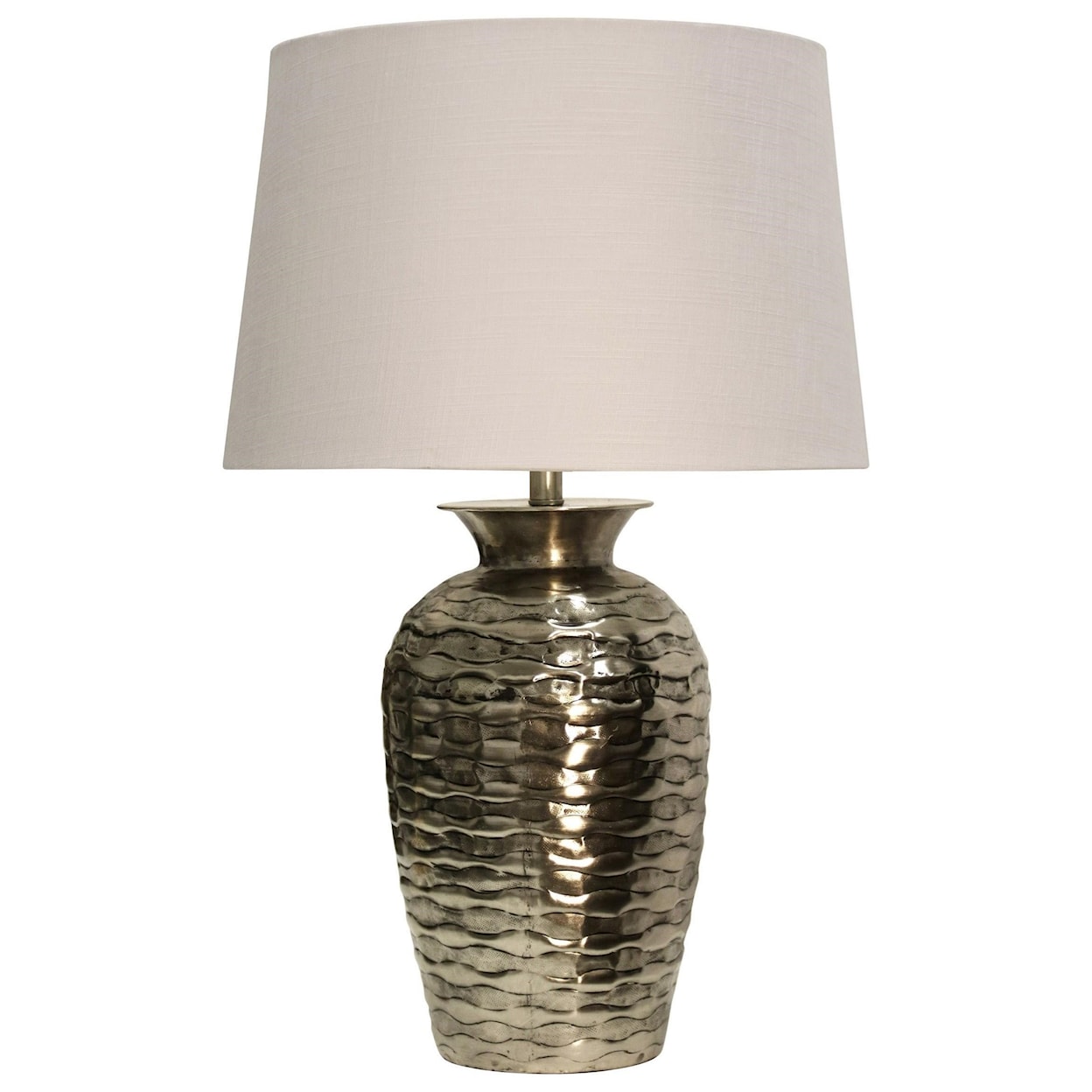 StyleCraft Lamps Hammered Metal Table Lamp