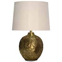 Antique Embossed Metal Lamp