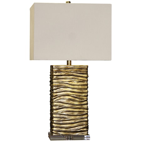 Jane Seymour - A Clear Base Supports This Creative Table Lamp
