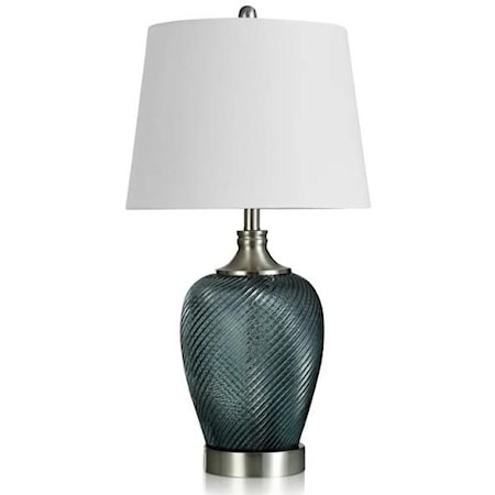 Aqua Opaque Table Lamp