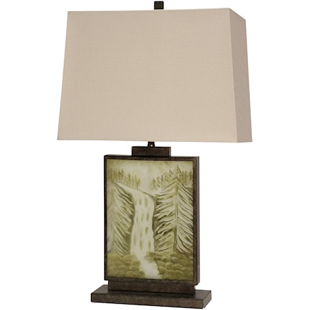 Landscape Motif Table Lamp