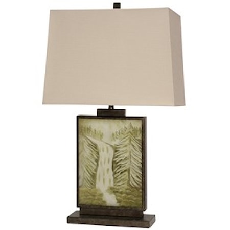 Landscape Motif Table Lamp
