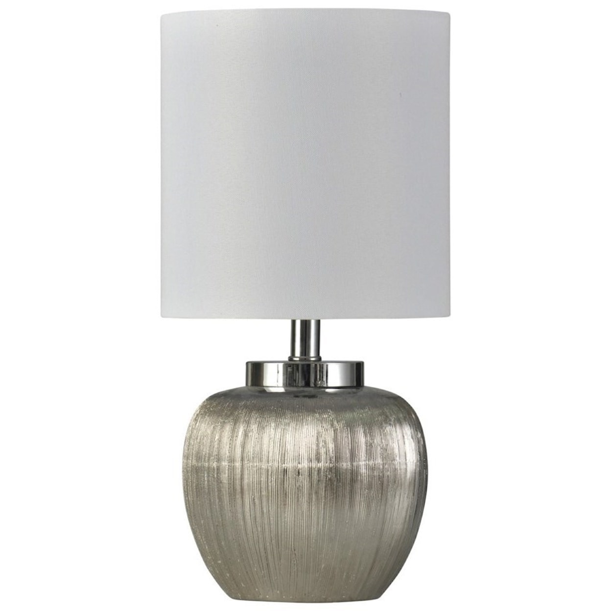 StyleCraft Lamps Ceramic Silver Lamp