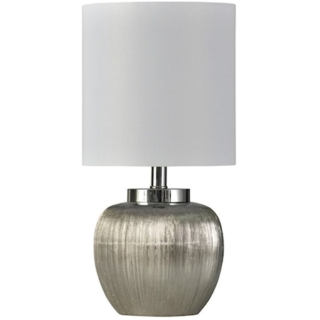 Ceramic Silver Lamp