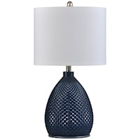 Navy Blue Lamp