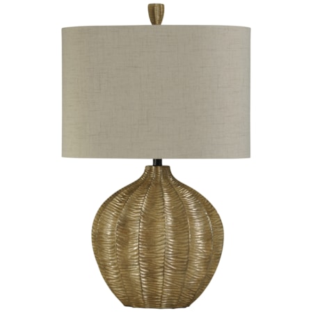 Hand Carved Contemporary Table Lamp