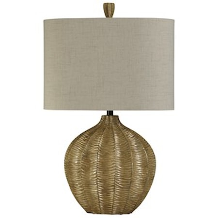 Hand Carved Contemporary Table Lamp