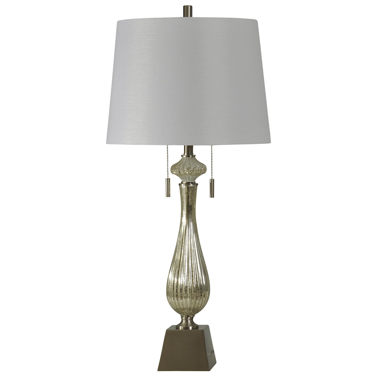 StyleCraft Lamps Ivory Mercury Glass Lamp