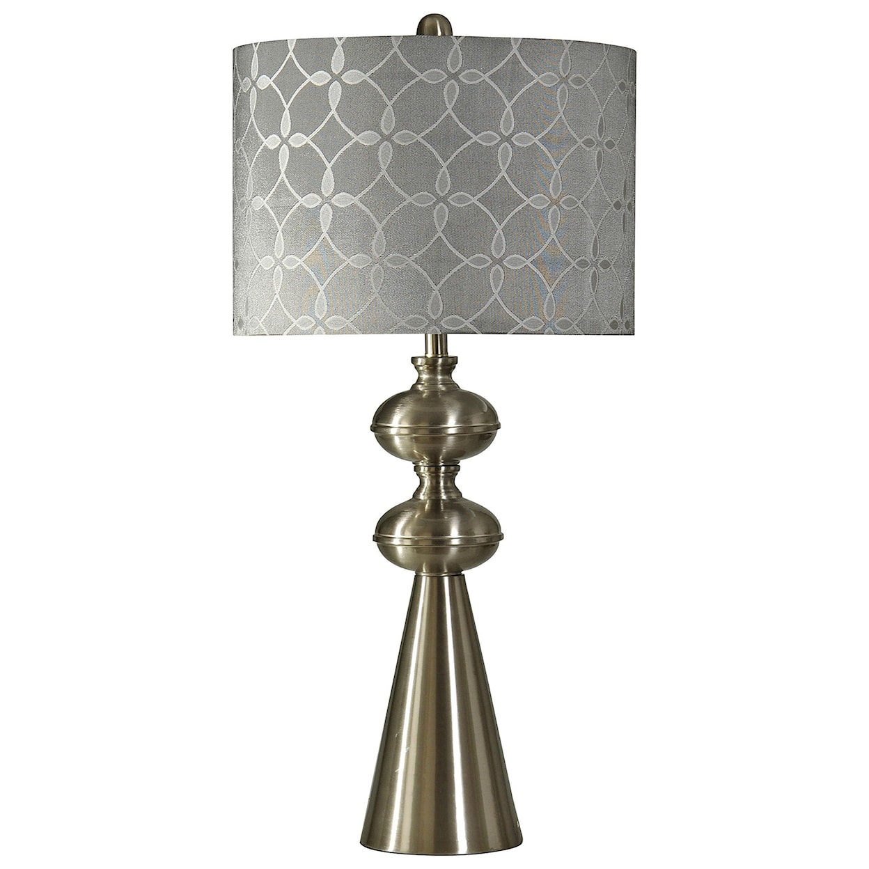 StyleCraft Lamps Transitional Brushed Steel Table Lamp
