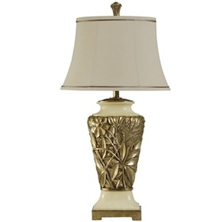 Hand Carved Traditional Table Lamp