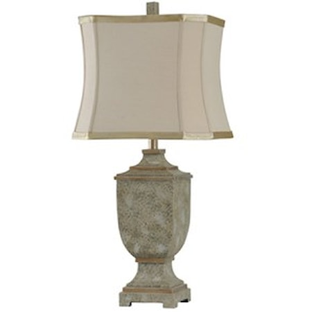 Square Urn Shaped Table Lamp