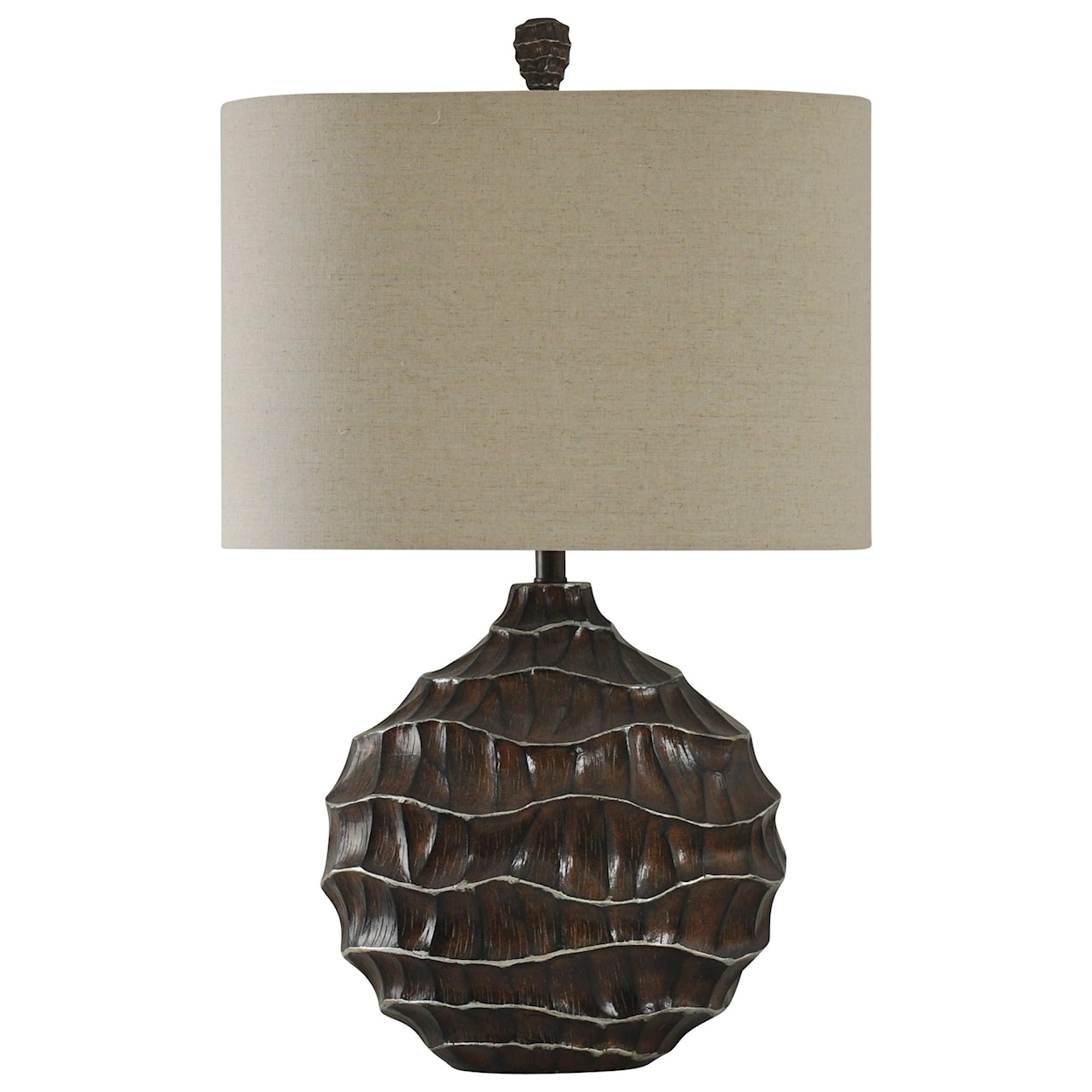 StyleCraft Lamps Ripple Effect Transitional Table Lamp