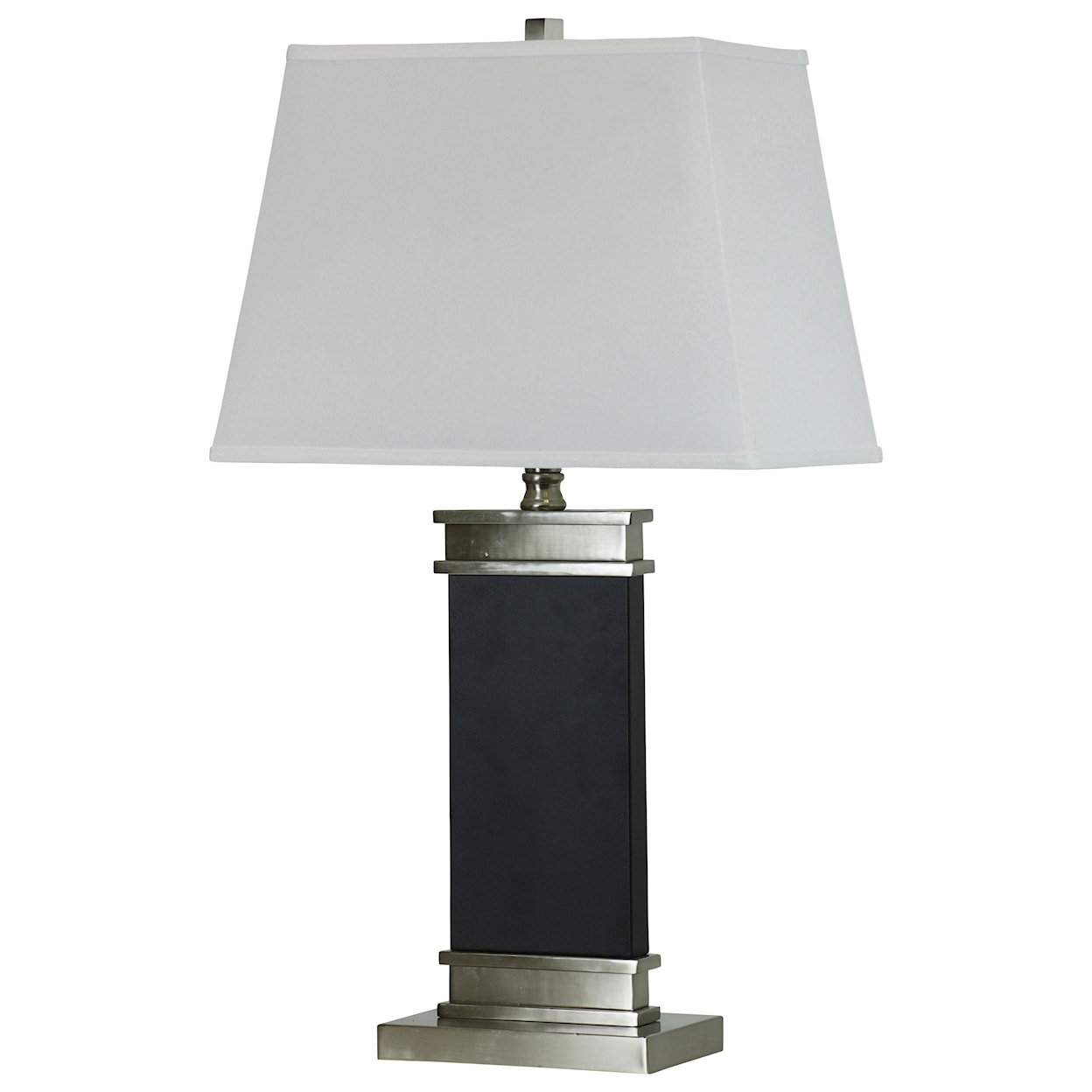 StyleCraft Lamps Black Steel Table Lamp