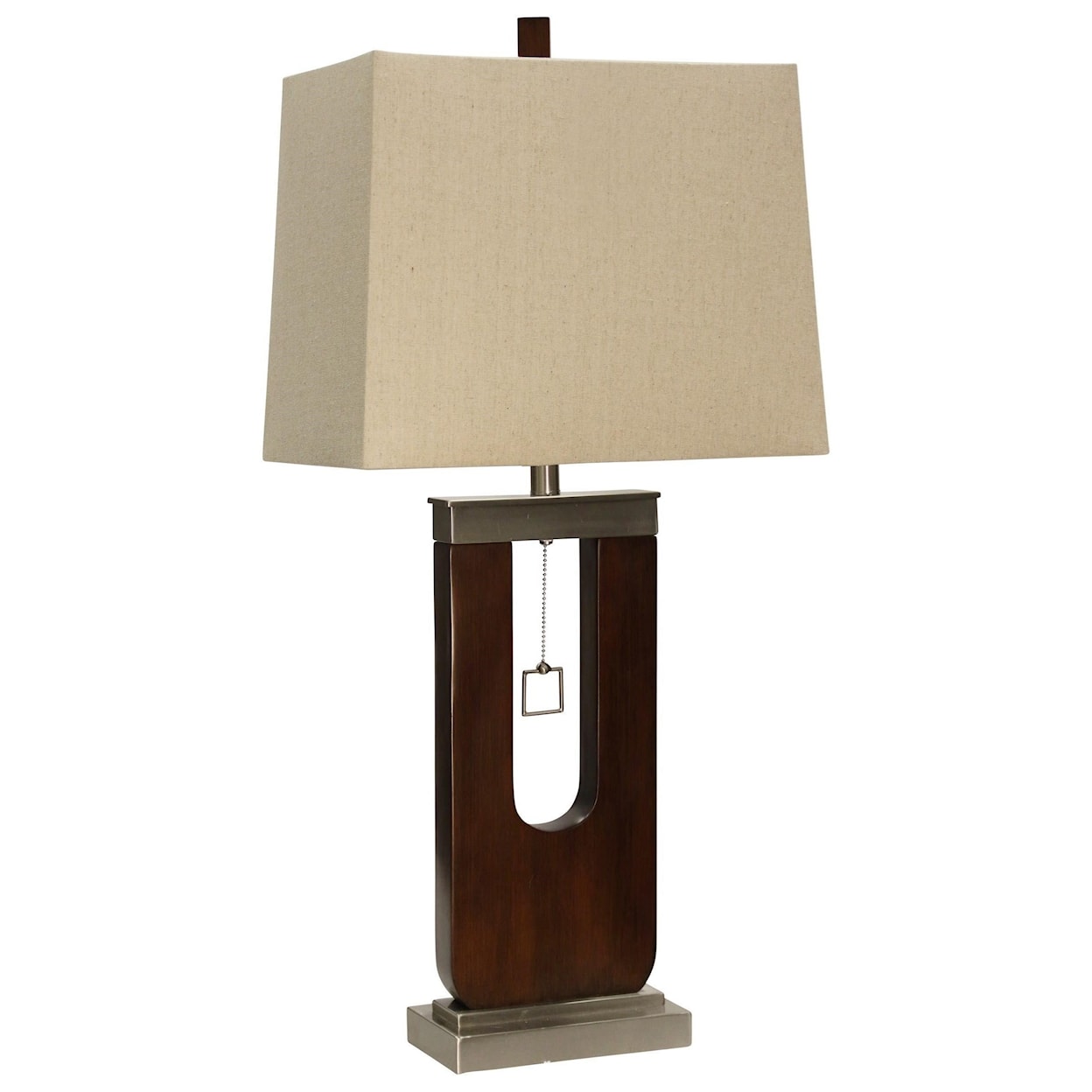 StyleCraft Lamps Wood and Metal Table Lamp