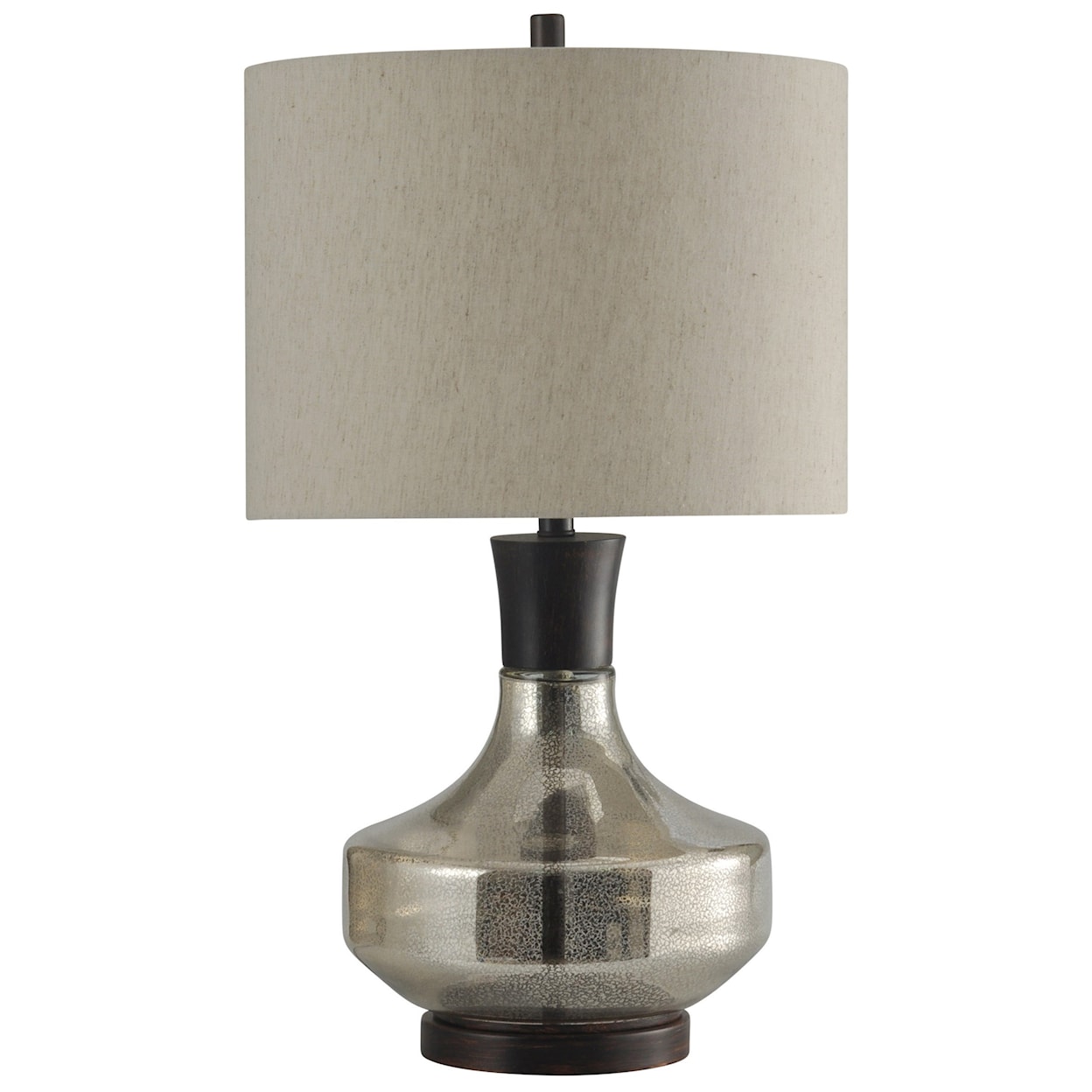 StyleCraft Lamps Mercury Glass & Metal Table Lamp