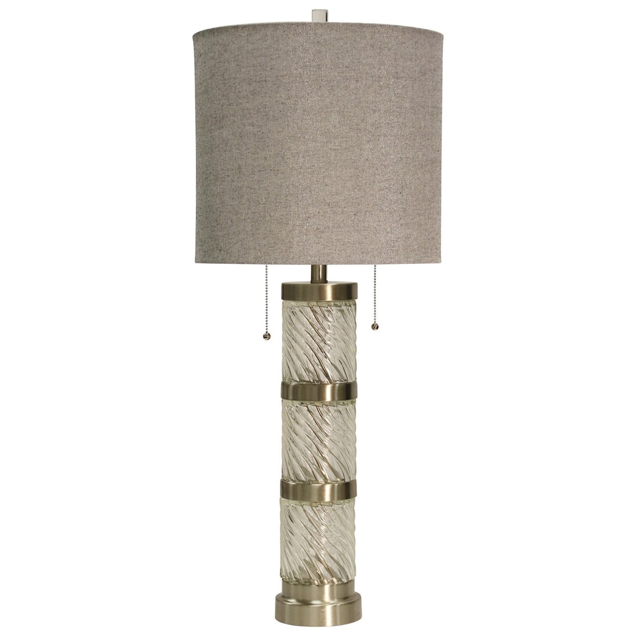 StyleCraft Lamps Brushed Steel Lamp