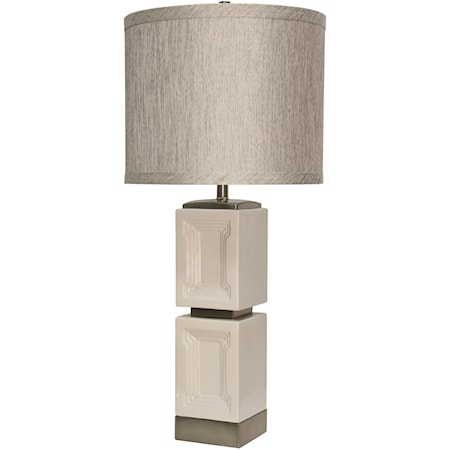 Ceramic & Metal Accent Table Lamp