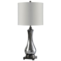 Cadott Transitional Glass and Metal Lamp