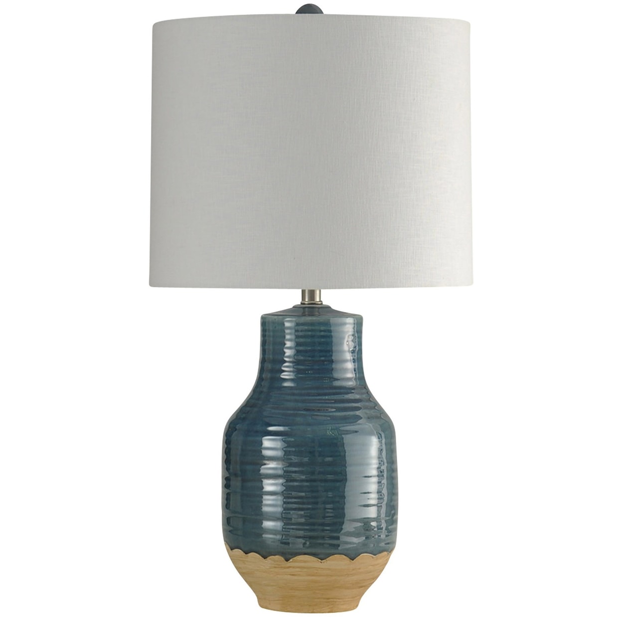 StyleCraft Lamps Prova Blue Dipped Ceramic Lamp