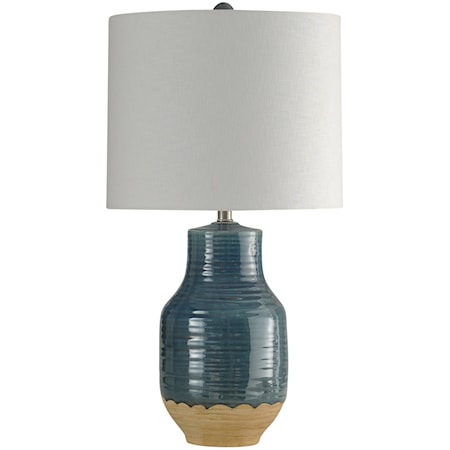 Prova Blue Dipped Ceramic Lamp